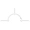 Ekena Millwork Ericson Architectural Grade PVC Gable Bracket, 108"W x 49 1/2"H x 4"D x 4"F, 11/12 Pitch GBP108X50X0404ERI00 - alternate 5